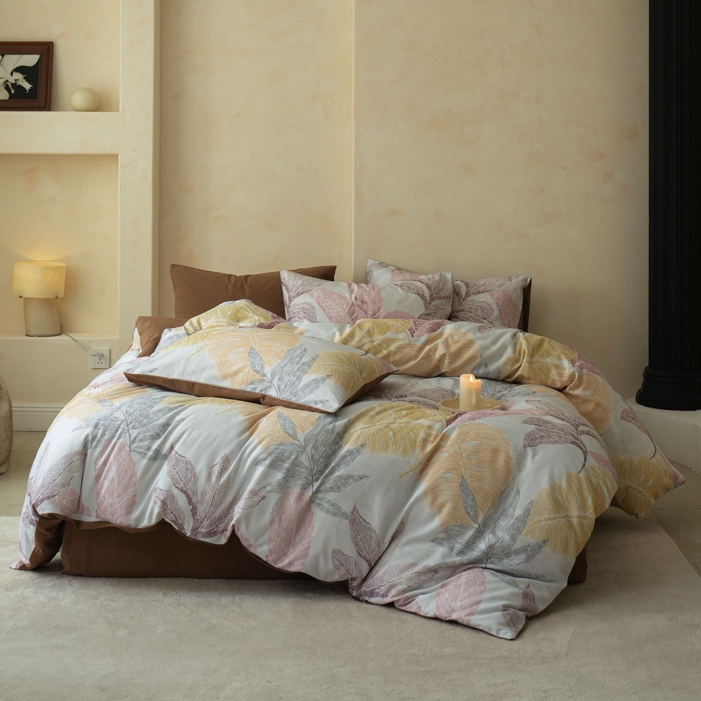 Soft Cotton 4-Piece Bedding Set – Winter Warmth in Minimalist Design