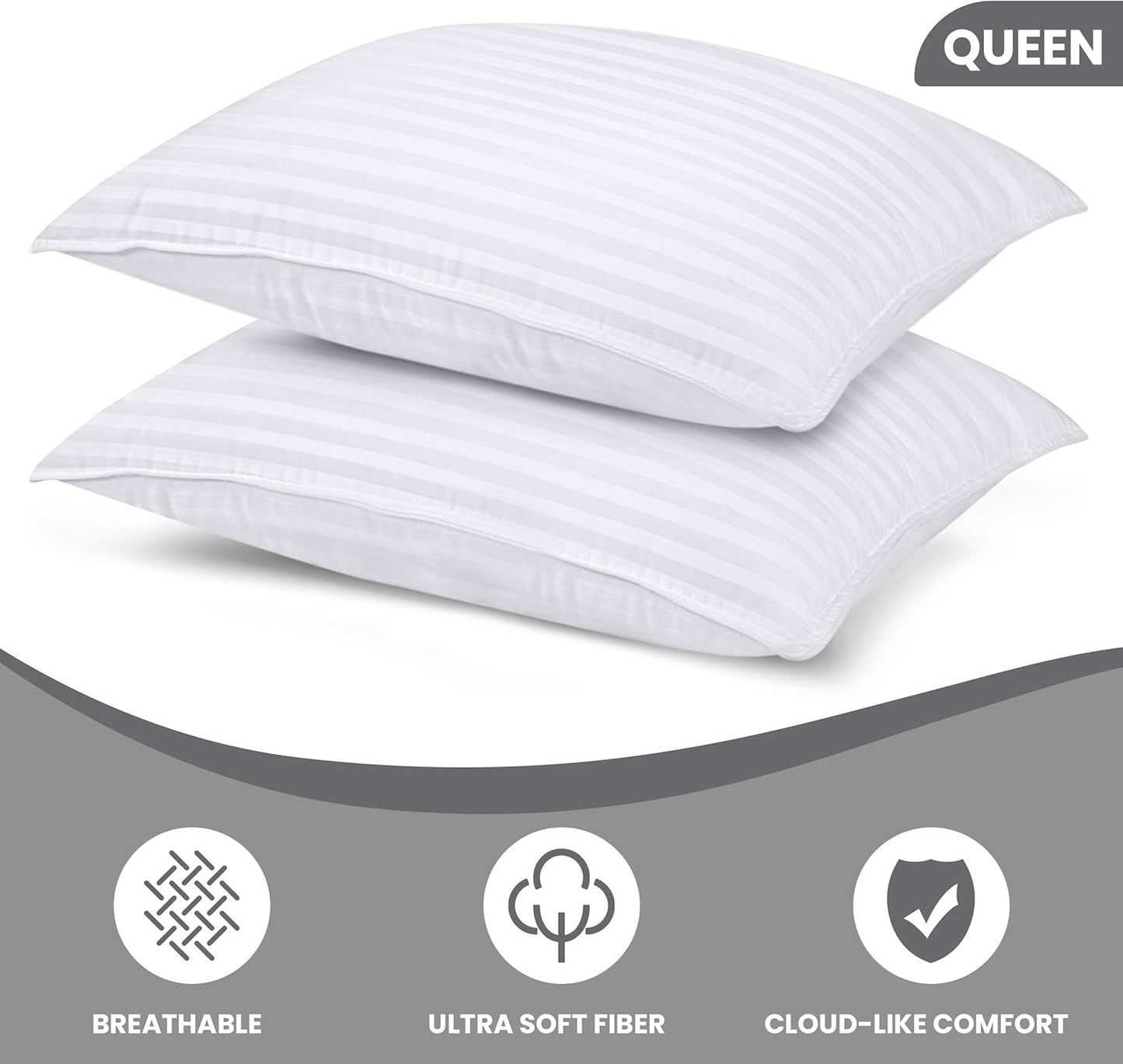 Hotel-Quality Soft Bed Pillow – Breathable, Supportive Comfort