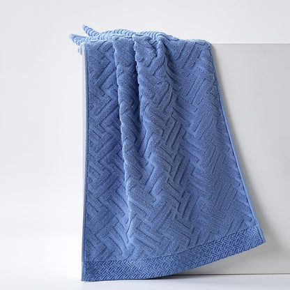 Ultra-Absorbent Cotton Face Towel – Water-Washed Texture