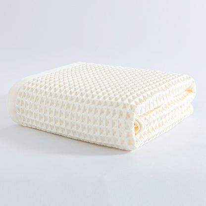 Home Soft &amp; Absorbent Large Honeycomb Cotton Bath Towel | 27.5 × 55 in