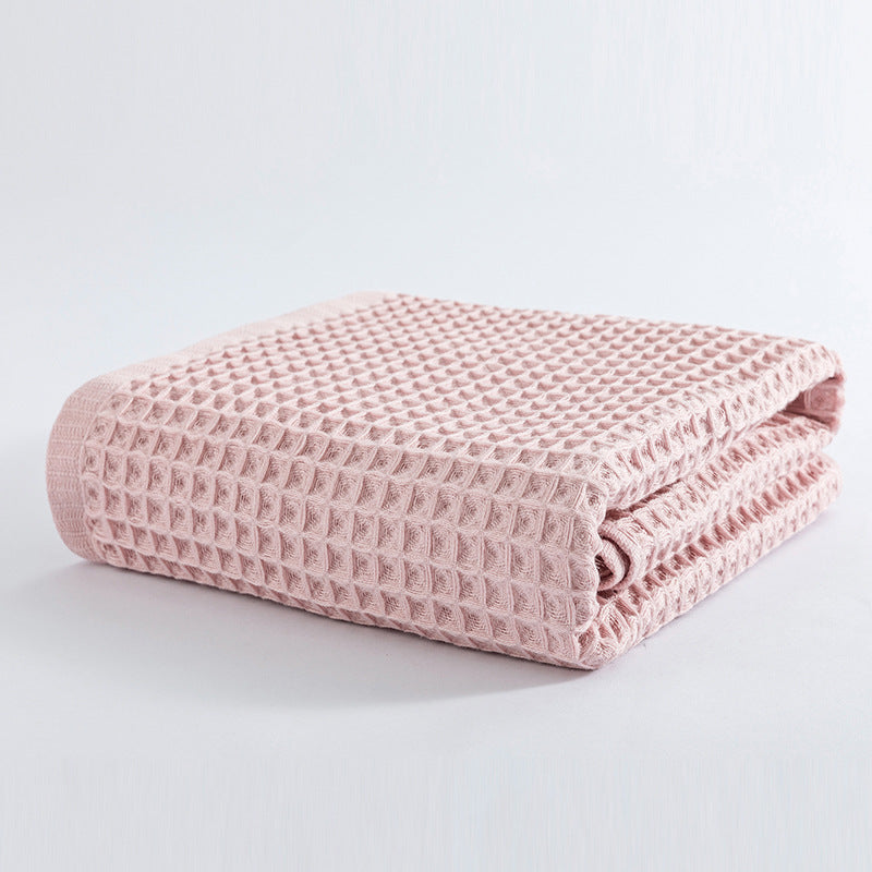 Home Soft &amp; Absorbent Large Honeycomb Cotton Bath Towel | 27.5 × 55 in