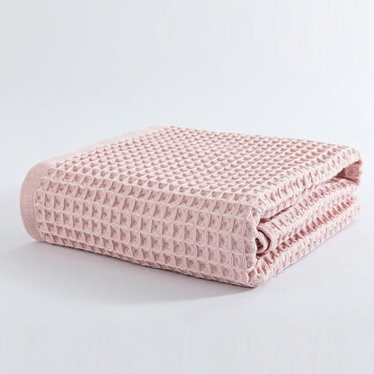 Home Soft &amp; Absorbent Large Honeycomb Cotton Bath Towel | 27.5 × 55 in