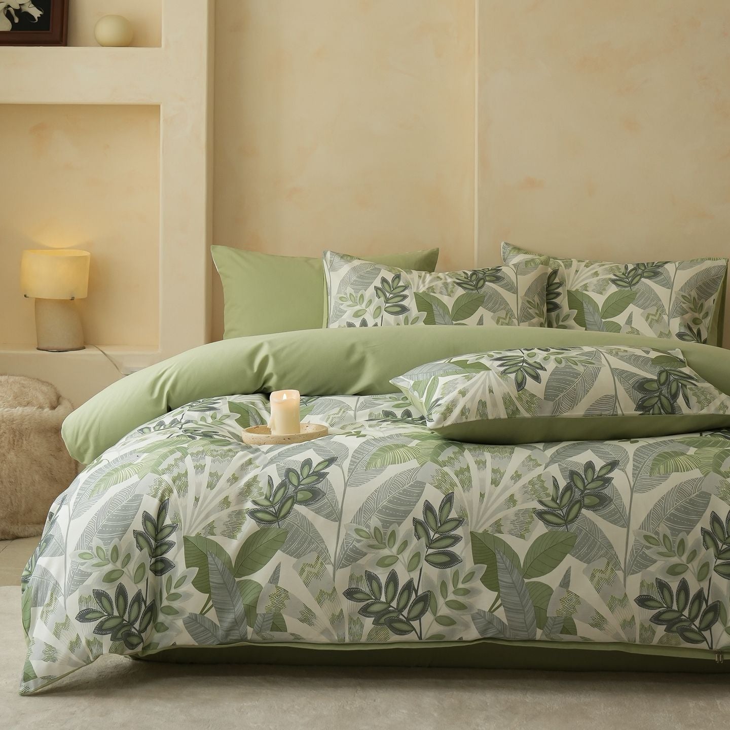 Soft Cotton 4-Piece Bedding Set – Winter Warmth in Minimalist Design